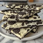 Delicious Halloween Oreo Bark Displayed on a Festive Table