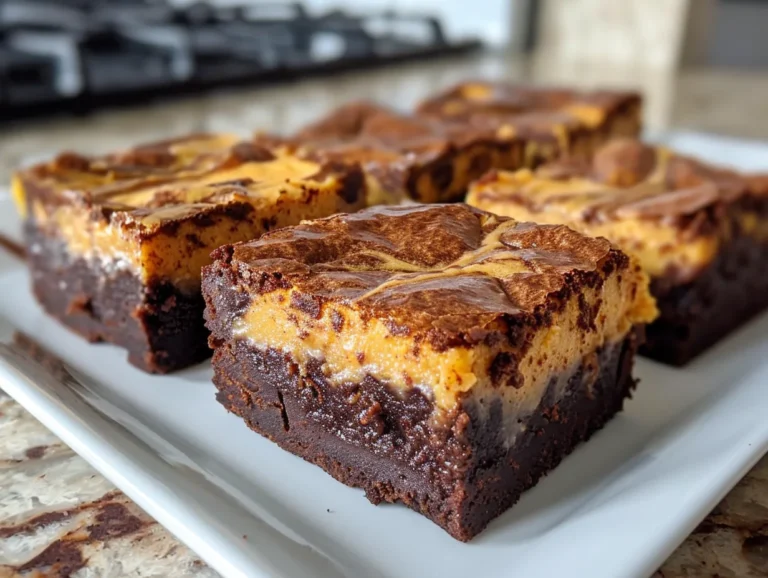 Delicious Pumpkin Cheesecake Brownies