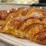 Golden Pumpkin Pie Crescents on a Plate