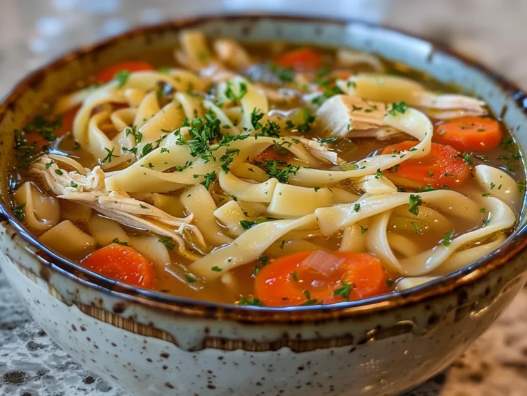 Heartwarming Bowl of Chicken Noodle Soup