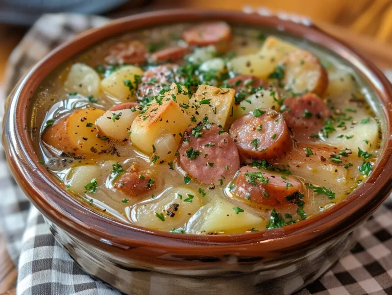 Hearty Bowl of Kielbasa Potato Soup