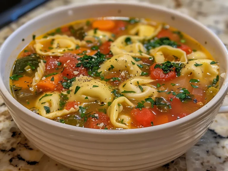 Hearty Tortellini Vegetable Soup