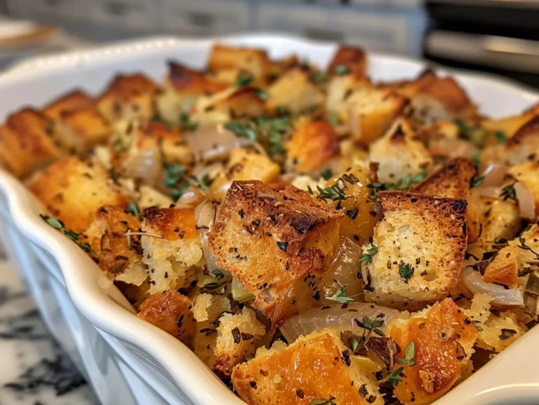 Homemade Turkey Crockpot Stuffing