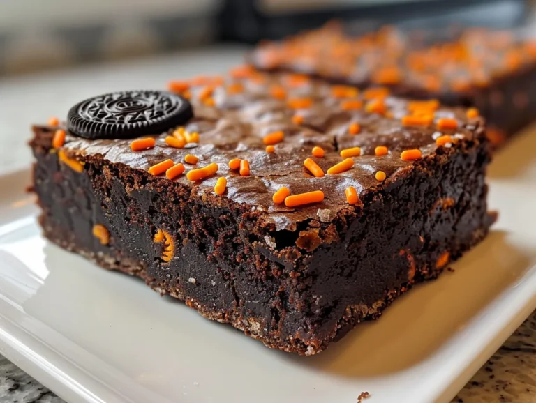 Irresistible Halloween Oreo Brownie Bars