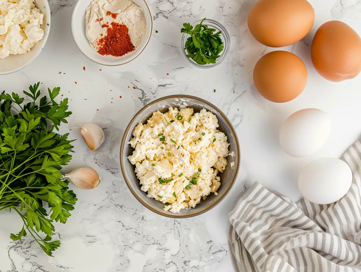 Raw ingredients for preparing Turkey Crockpot Stuffing: bread, turkey, celery, onion, butter, broth, and spices.