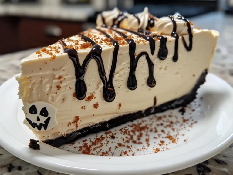Spooky No Bake Halloween Cheesecake