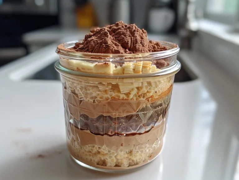 Tiramisu Chia Seed Pudding Close-Up