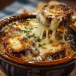 A Steaming Bowl of Classic French Onion Soup