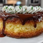 Appetizing slice of homemade Boston Cream Pie