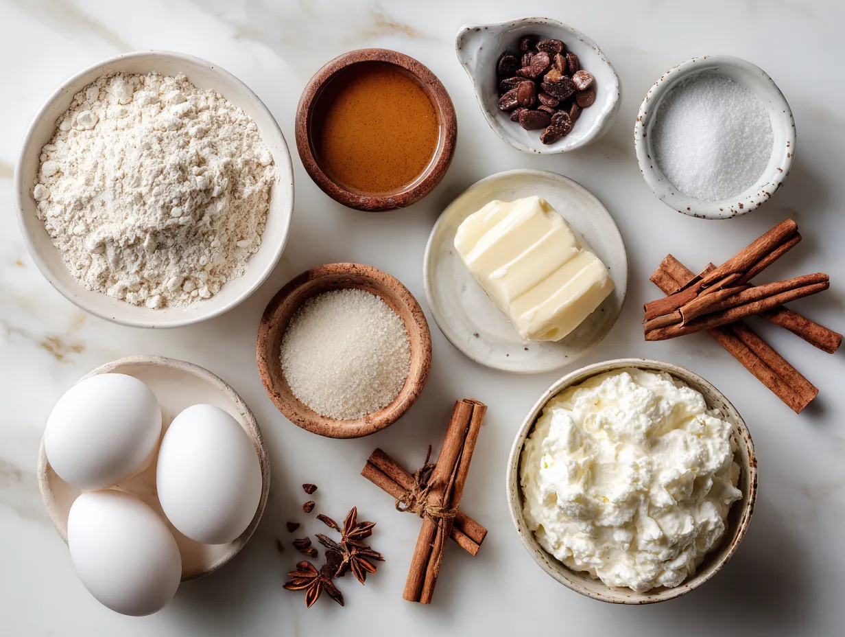 Ingredients for Apple Butter Pie with Cinnamon Whipped Cream