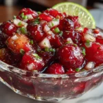 Bright and Festive Spicy Cranberry Salsa