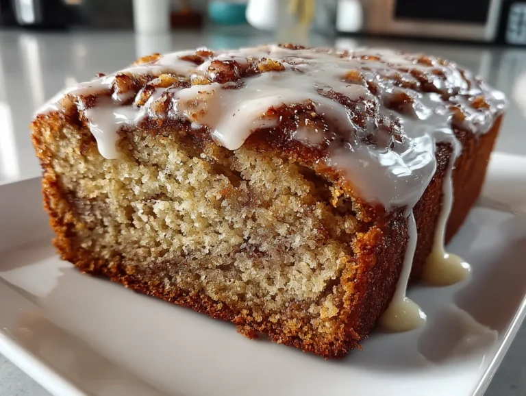 Cinnamon Roll Zucchini Bread on Display
