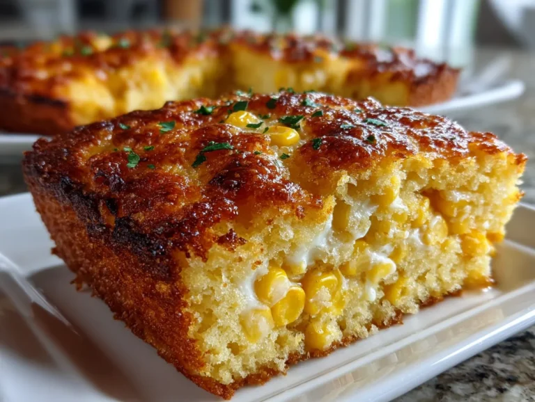 Cream Cheese Corn Casserole Display
