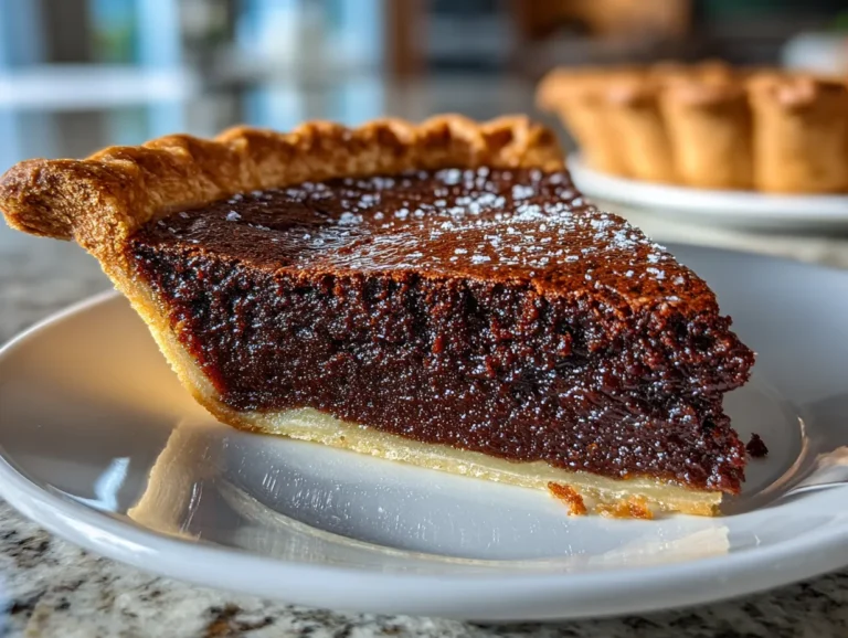 Decadent Dark Chocolate Chess Pie