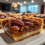 Decadent Salted Maple Pecan Pie Bars