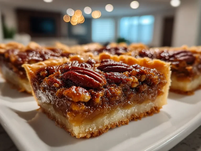 Decadent Salted Maple Pecan Pie Bars