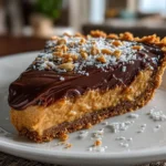 Decadent Slice of Chocolate Peanut Butter Pie