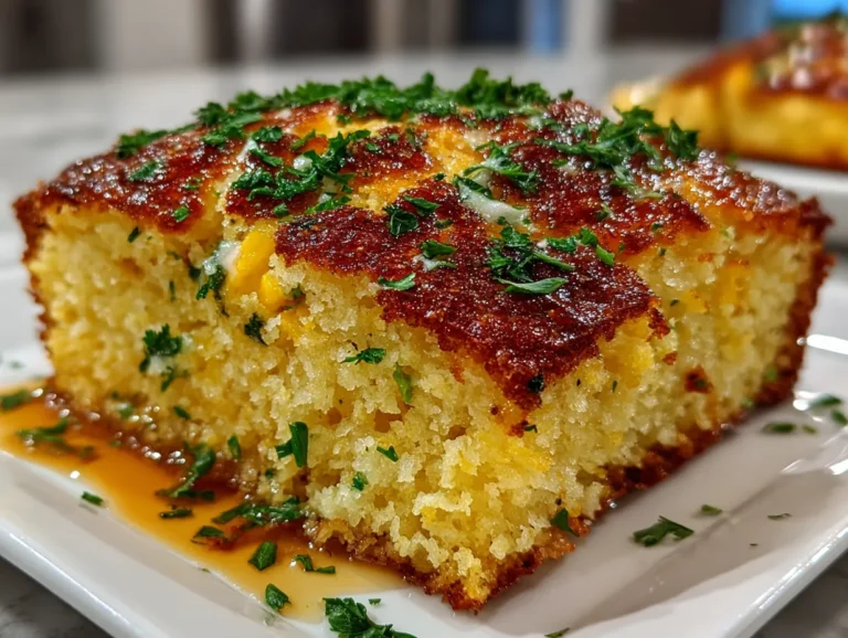 Delicious Cornbread Casserole Fresh Out of the Oven