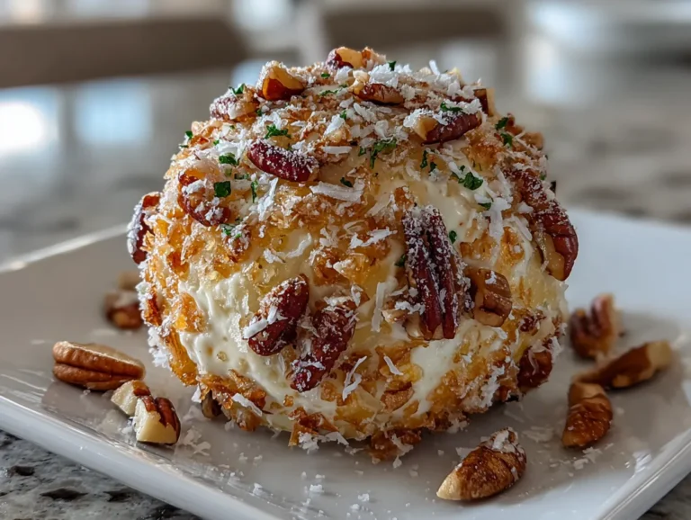 Delicious Pineapple Pecan Cheese Ball