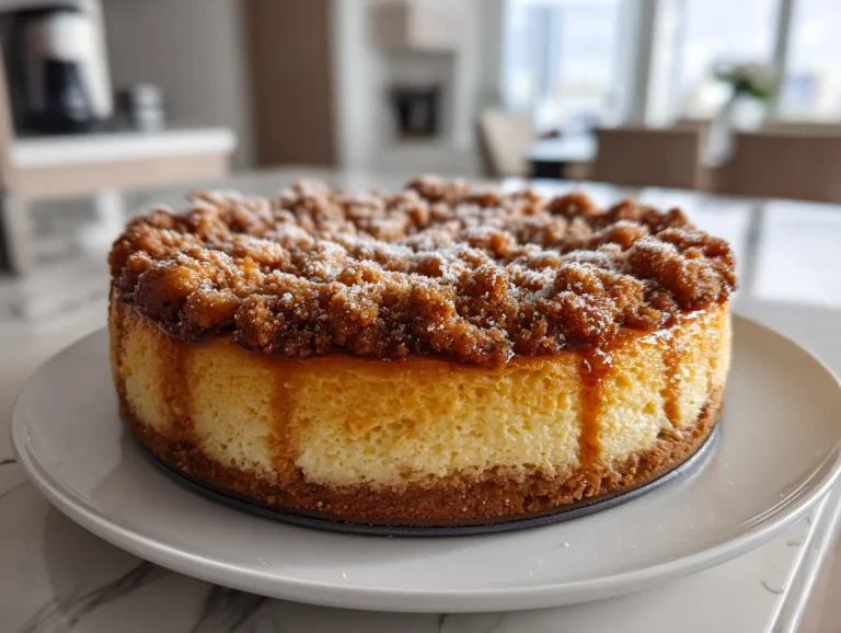 Delicious Pumpkin Streusel Cheesecake