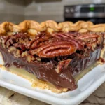 Delicious Slice of Layered Chocolate Pecan Pie