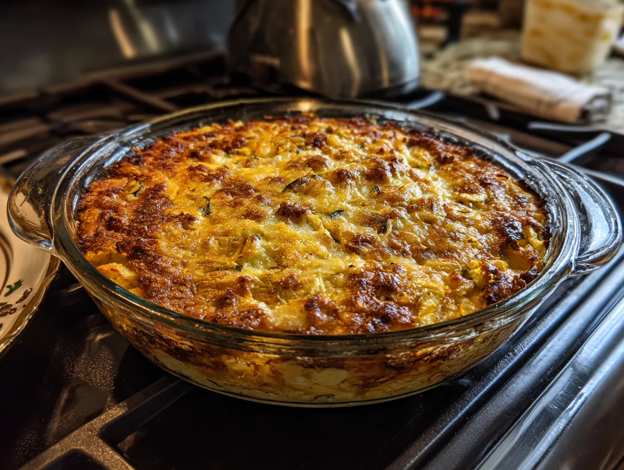 Delicious baked squash casserole