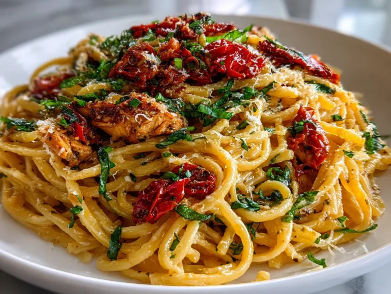 Delicious Sun Dried Tomato Chicken Pasta
