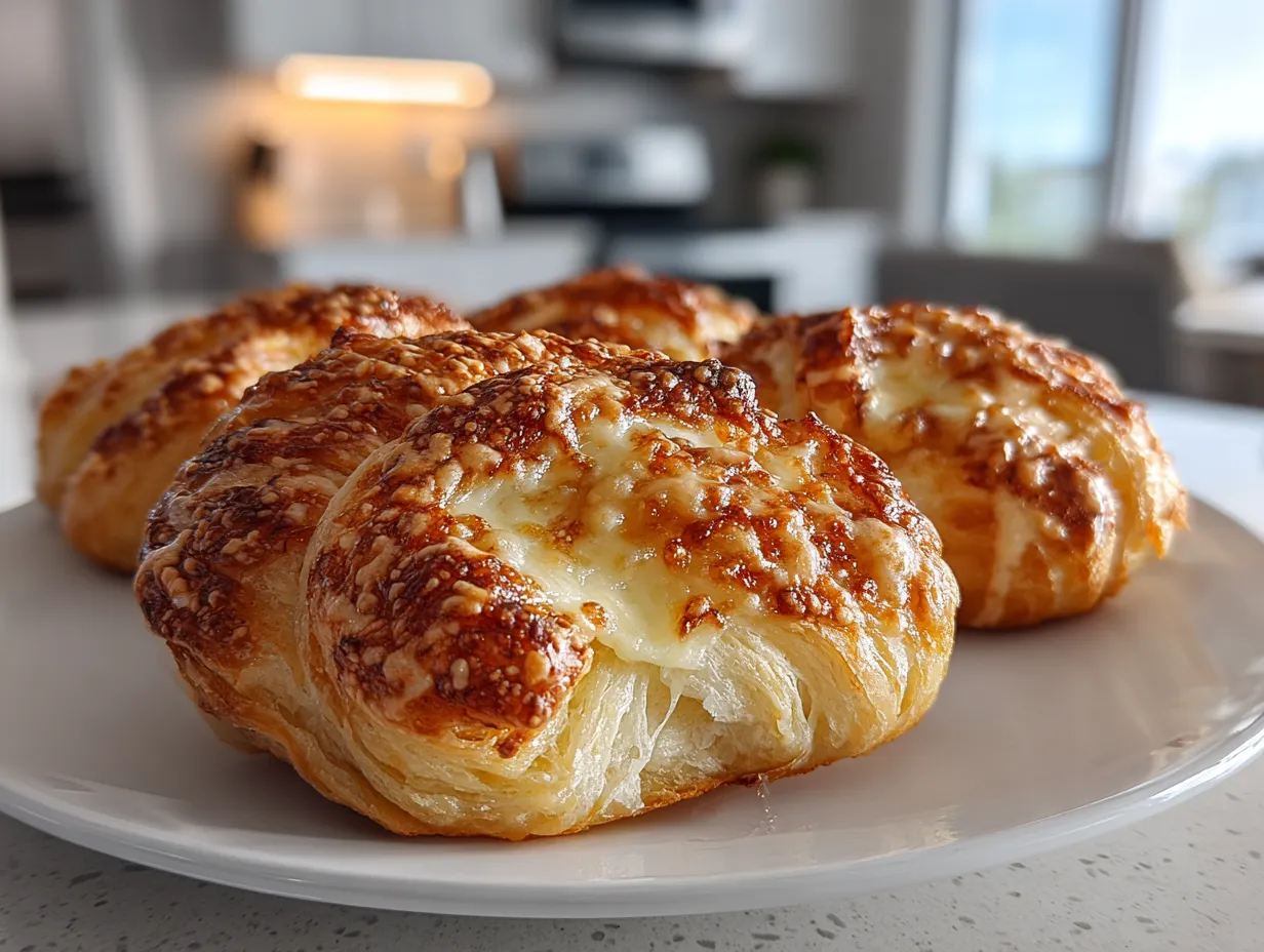 A person enjoying a freshly baked homemade cheese danish.