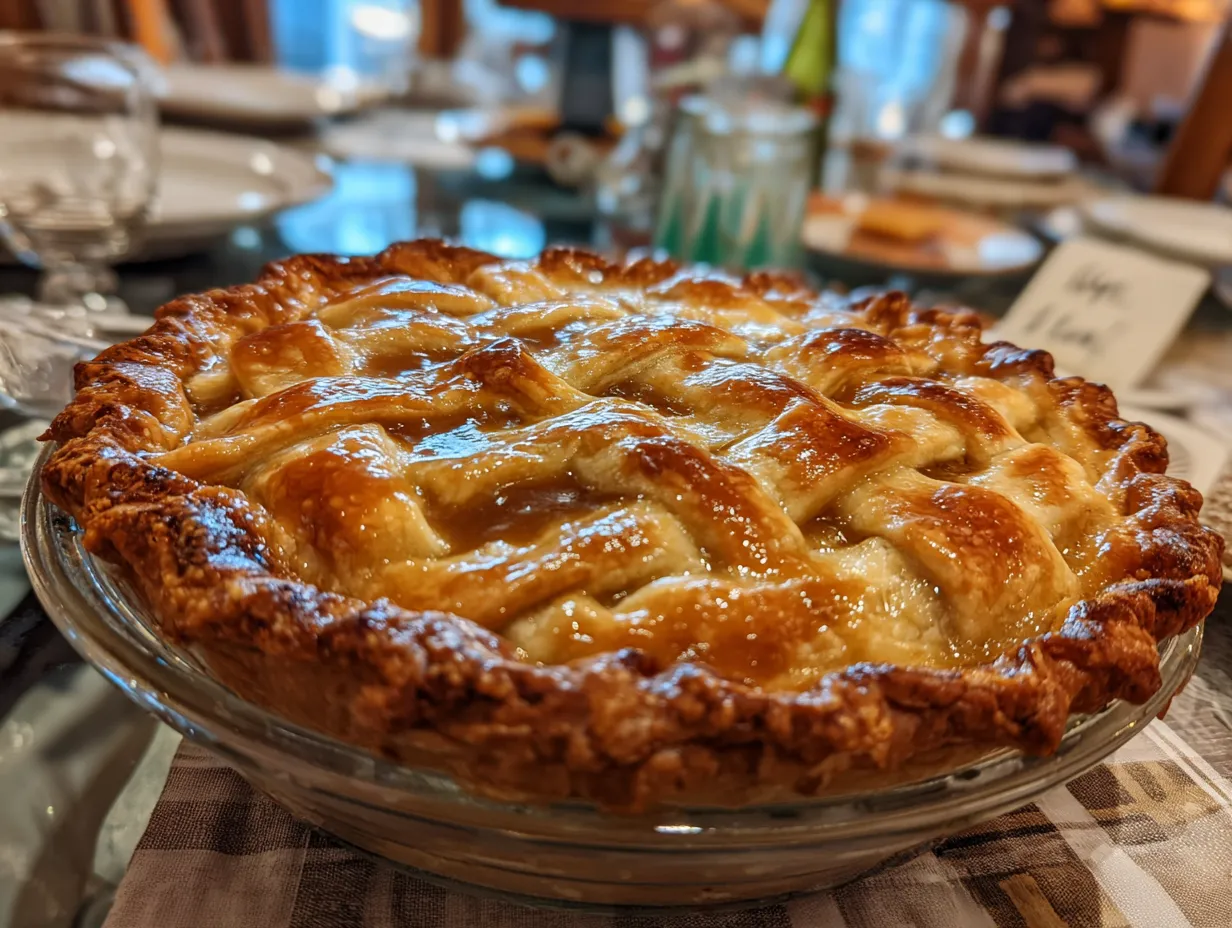 A person smiling while enjoying a slice of Butterscotch Heaven Pie