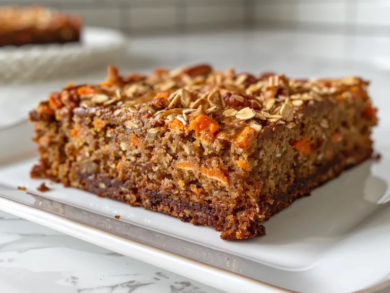 Flourless Oatmeal Carrot Cake Display