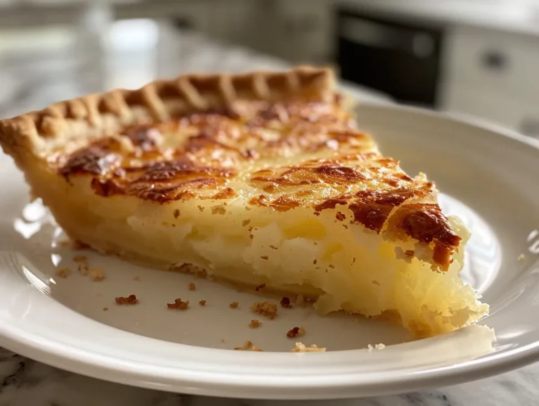 Homemade Irish Potato Pie on Display