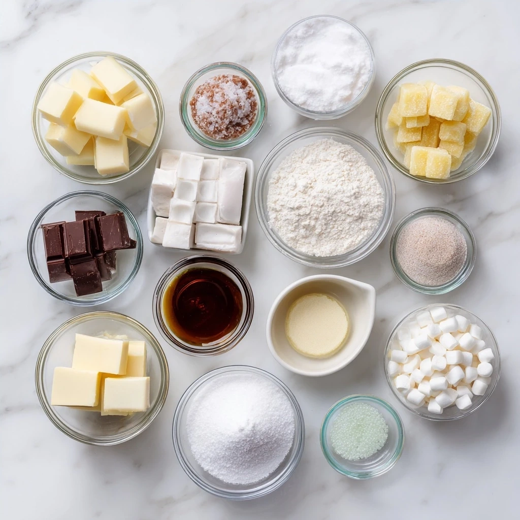 Ingredients for Martha Washington Candy including sugar, milk, butter, and more.