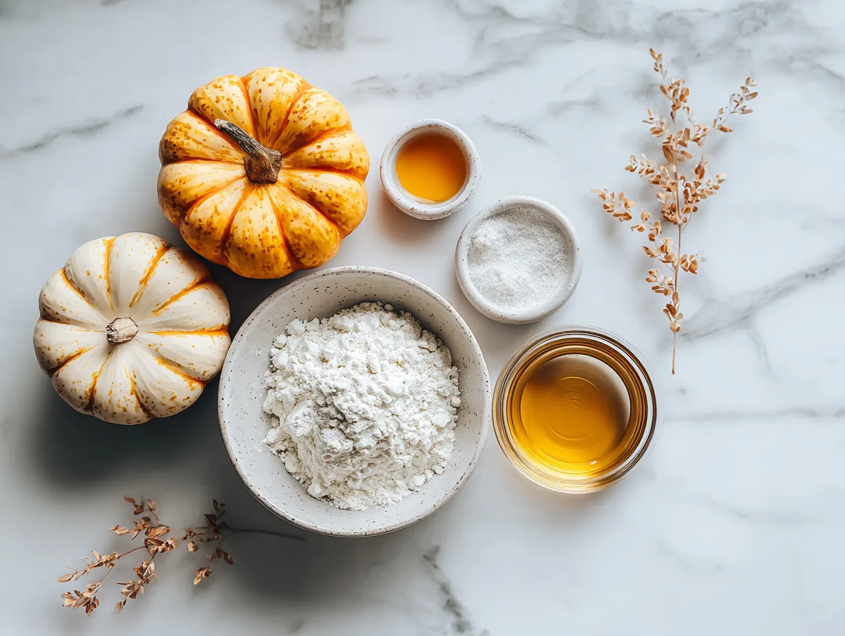 Ingredients for Cheesecake with Pumpkin Swirl: graham crackers, butter, sugar, cream cheese, vanilla, eggs, sour cream, and pumpkin puree.