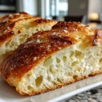 Rustic No-Knead Panini Bread