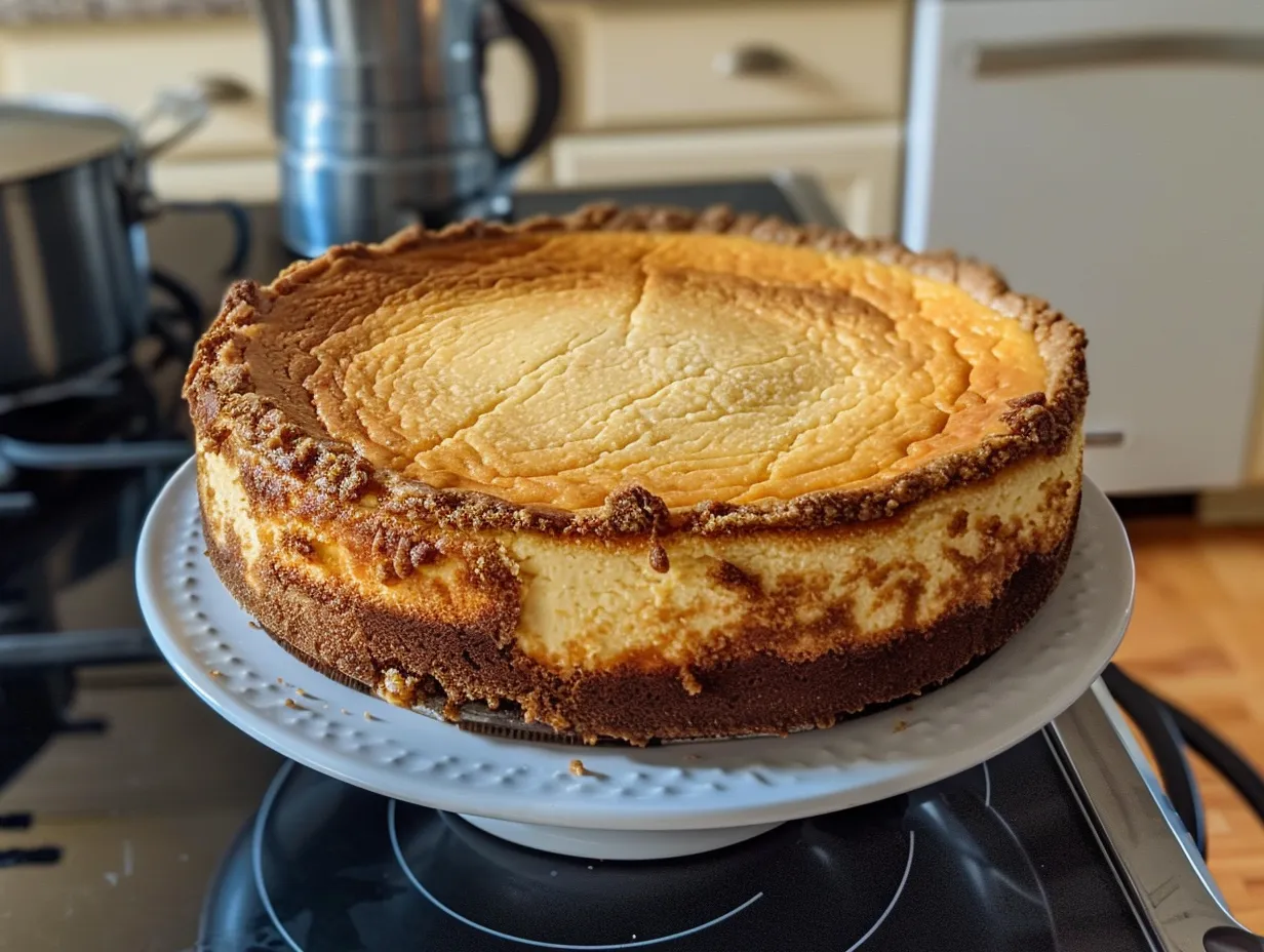 Vanilla Bean Brown Butter Cheesecake plated and ready to serve.