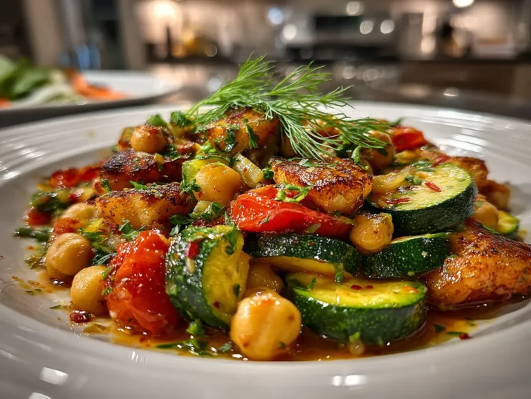 Zucchini Chickpea Skillet Overview