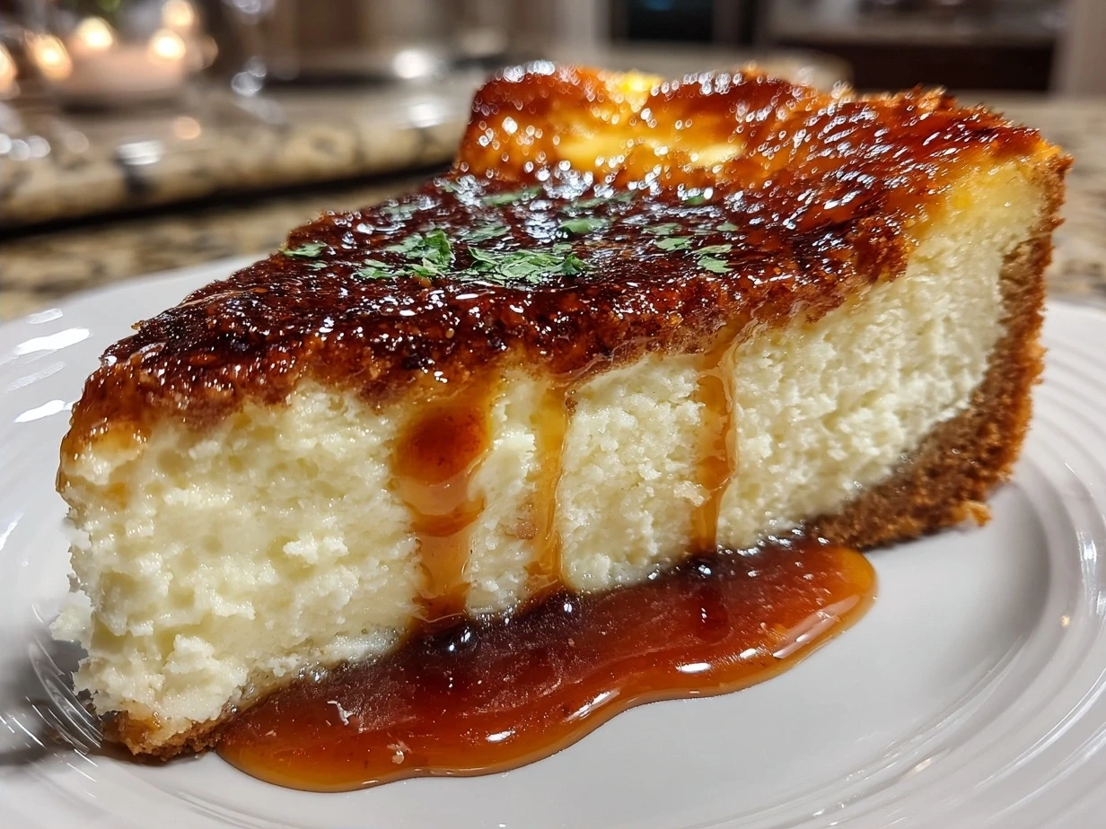 Final Brown Butter Cheesecake with golden crust and creamy interior