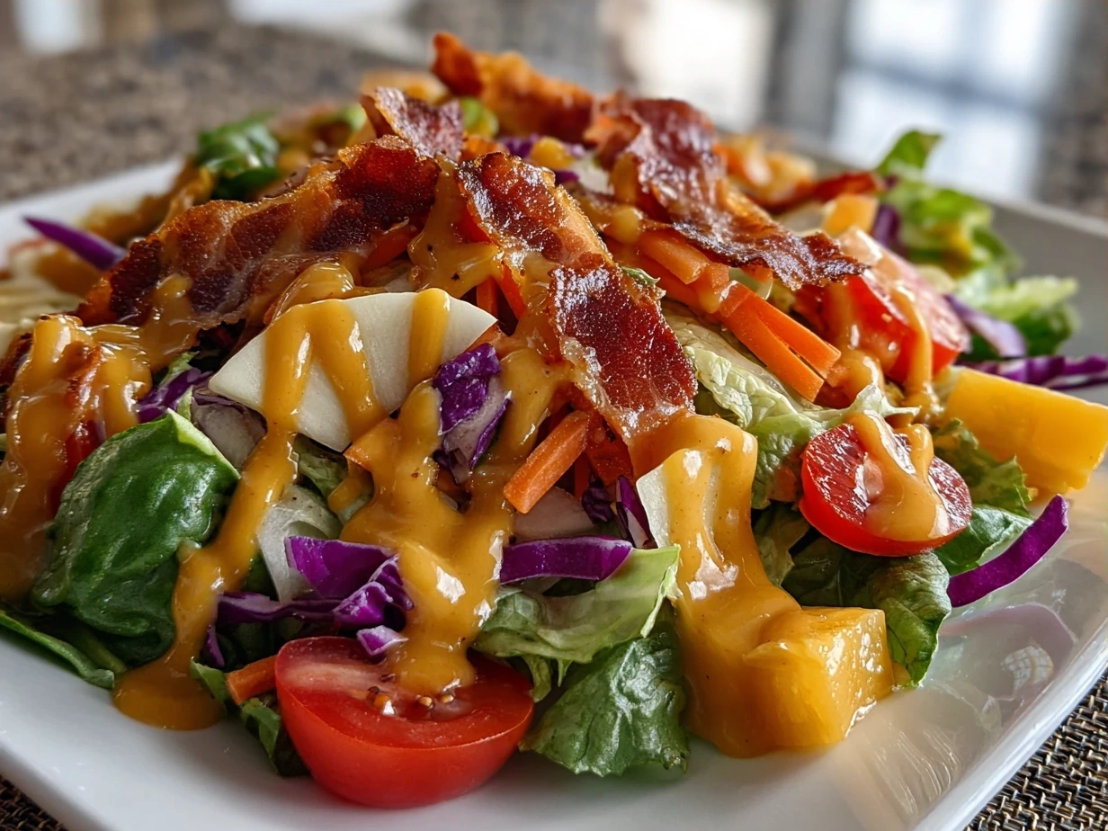 Final Christmas Salad with Honey Mustard Dressing