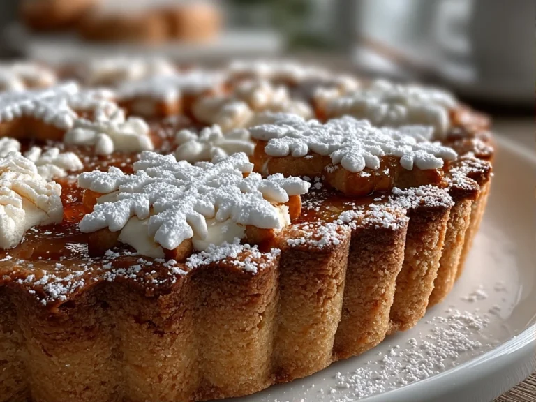 Close-Up of a Slice of Christmas Sugar Cookie Pie