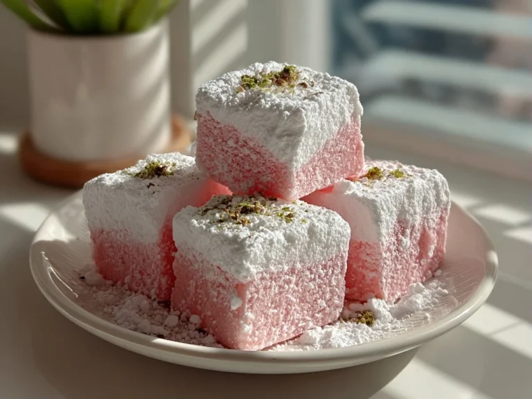 Close-up of Swirled Cotton Candy Fudge