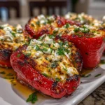 Delicious Goat Cheese Stuffed Mini Peppers
