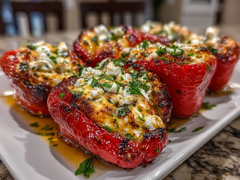 Delicious Goat Cheese Stuffed Mini Peppers