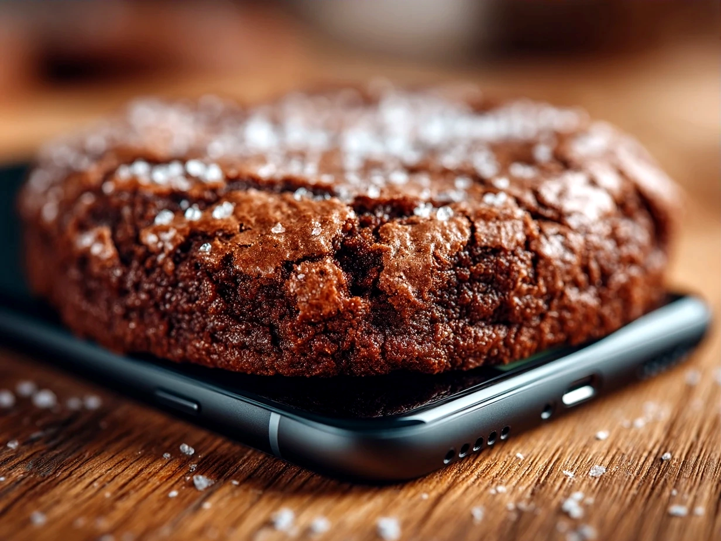 Plate of freshly baked Fudgy Brownie Cookies served for a gathering