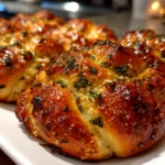 Homemade garlic knots fresh out of the oven