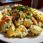 homemade Japanese Potato Salad close-up