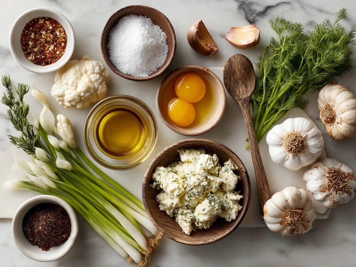 Ingredients for homemade ranch dressing arranged on a table