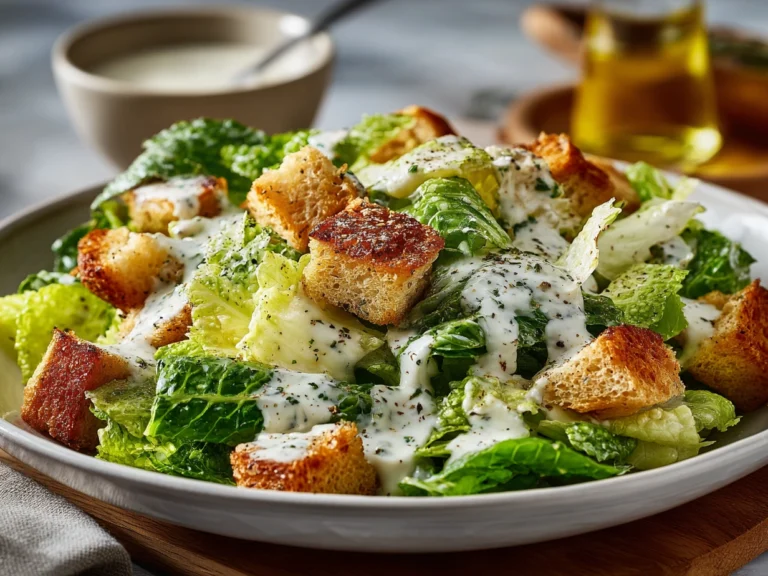 Rich Homemade Caesar Salad Dressing