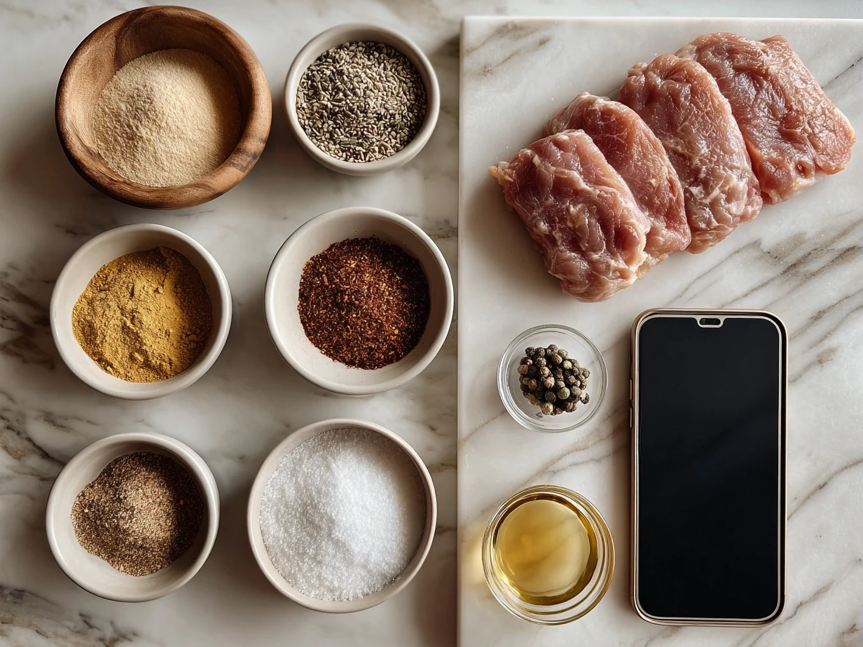 Ingredients for Suya Spiced Grilled Chicken Thighs