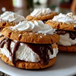 Basketball Ice Cream Cookie Sandwiches Close-Up