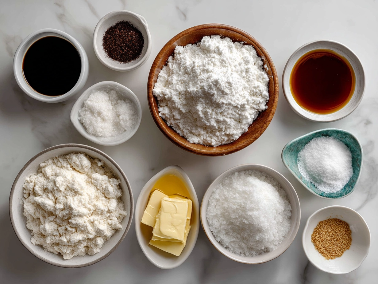 Ingredients for Cloud Bread Breakfast laid out on a kitchen table